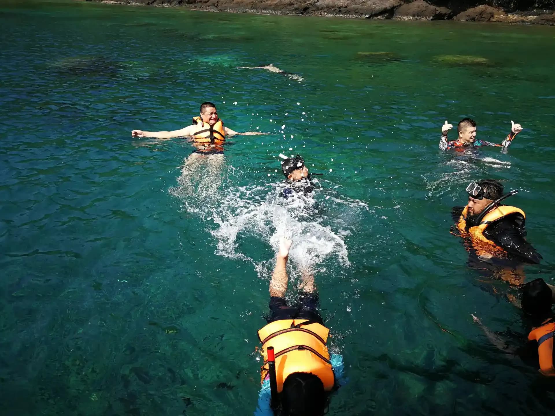 Snorkeling in the Waters of Bora Bora, French Polynesia